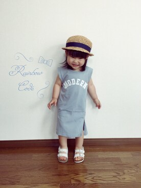 「海外子供服」｜「アイテム（その他）」を使った、虹たん☆さん（キッズ・80cm）の夏コーディネート