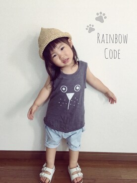 「通販」｜虹たん☆さん（キッズ・80cm）の夏コーディネート