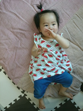 m.sさん（キッズ・70cm）の夏コーディネート