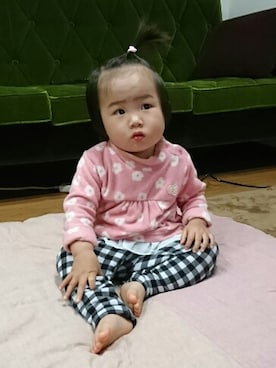 「風邪っぴき」｜「アイテム（その他）」を使った、m.sさん（キッズ・80cm）の秋コーディネート