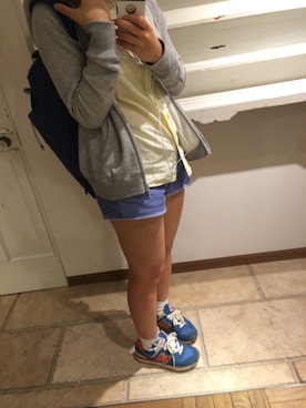 「Yシャツ」｜「アイテム（パンツ）」を使った、だつさん（レディース・157cm）の春コーディネート