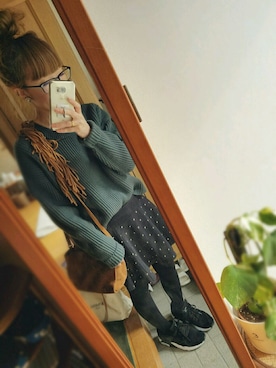 「アイテム（ピアス（両耳用））」を使った、asuさん（レディース・154cm・30代）の冬コーディネート