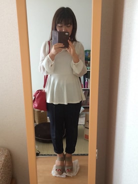 「スエードシューズ」｜「アイテム（サンダル）」を使った、chihiroさん（レディース・151cm）の秋コーディネート