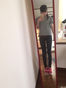 「present（プレゼント）のアイテム（イヤリング）」を使った、Mstyleさん（レディース・157cm）の夏コーディネート