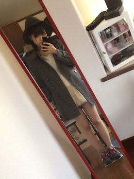 「CECIL McBEE（セシルマクビー）のアイテム（チェスターコート）」を使った、Mstyleさん（レディース・158cm）の秋コーディネート