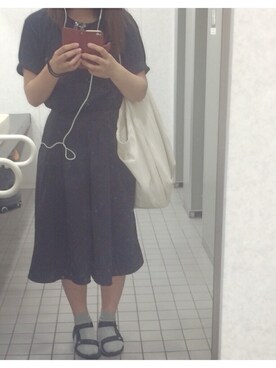 「handmade」｜「アイテム（スラックス）」を使った、m a h oさん（レディース・167cm）の夏コーディネート
