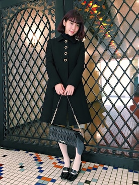 「miu miu（ミュウミュウ）のアイテム（ジャケット/アウター）」を使った、hitoさん（レディース・161cm）の秋コーディネート