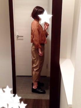 「YAECA」｜「アイテム（ノーカラージャケット）」を使った、mamamakさん（レディース・151cm）の夏コーディネート