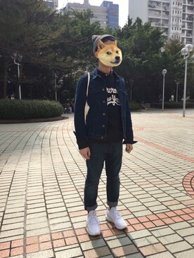 「Abercrombie&Fitch（アバークロンビーアンドフィッチ）のアイテム（スウェット）」を使った、kikitomboさん（メンズ・165cm）の冬コーディネート