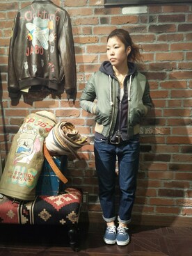 Chihiroさん（レディース・158cm）の秋コーディネート