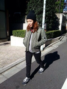 Chihiroさん（レディース・158cm）の冬コーディネート