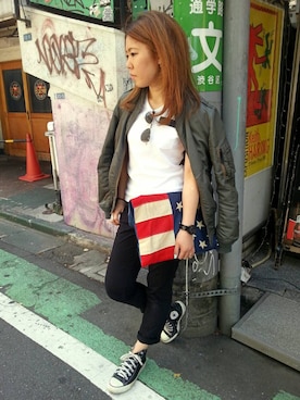 Chihiroさん（レディース・158cm）の春コーディネート