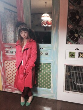 「アイテム（トレンチコート）」を使った、yukari☆さん（レディース・152cm・30代）の秋コーディネート