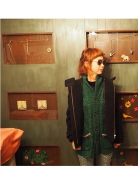 「アイテム（ピーコート）」を使った、yukari☆さん（レディース・152cm・30代）の冬コーディネート