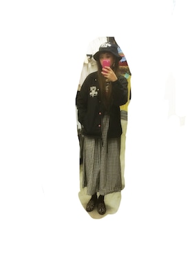 「MAGICAL MOSH MISFITS（マジカルモッシュミスフィッツ）のアイテム（その他アウター）」を使った、ねこやまうめこ。さん（レディース・164cm）の冬コーディネート