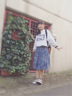 「オールグレー」｜「アイテム（腕時計）」を使った、やんぽさんさん（レディース・158cm）の秋コーディネート