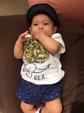 ニクマルさん（キッズ・70cm）の秋コーディネート