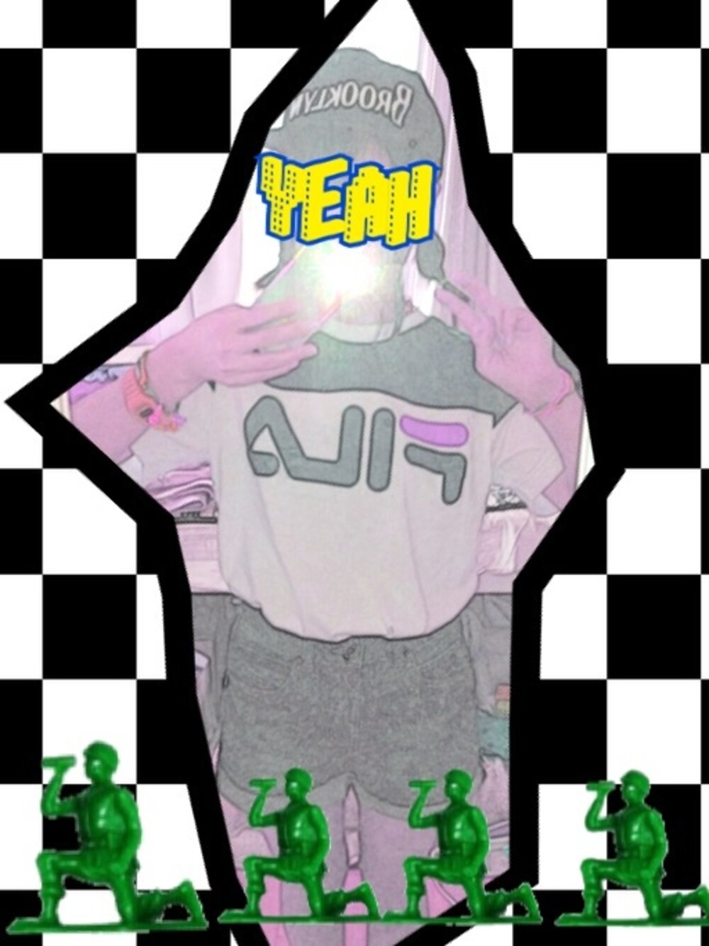 「FILA、スポーティ、韓国意識」｜「WEGOのアイテム（Tシャツ/カットソー、その他）」を使った、み ょ ん ひ 🌈さん（レディース・153cm）の夏コーディネートの1枚目の写真