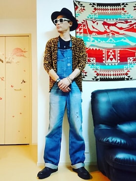 「HYSTERIC GLAMOUR（ヒステリックグラマー）のアイテム（オールインワン・サロペット）」を使った、⑧④さん（メンズ・178cm）の夏コーディネート