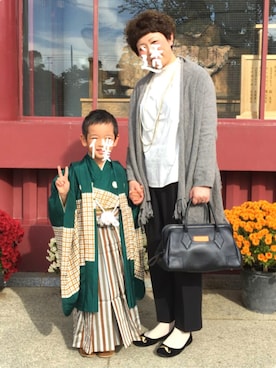 「アイテム（浴衣）」を使った、透さん（レディース・154cm・30代）の秋コーディネート