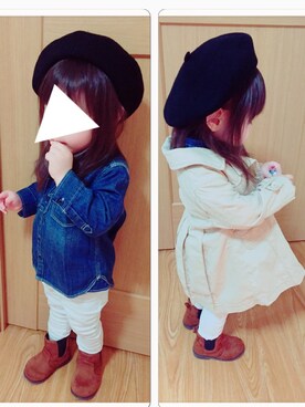 「babygap」｜「アイテム（トレンチコート）」を使った、Rさん（キッズ・90cm）の春コーディネート