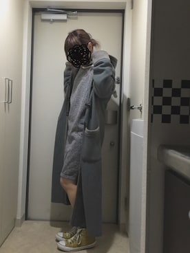 「アイテム（ダッフルコート）」を使った、とりさん（レディース・165cm・10代）の冬コーディネート