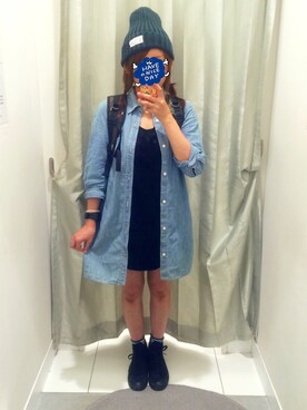 「RCWB（アールシーダブリュービー）のアイテム（アクセサリー）」を使った、ちびゆい♡さん（レディース・152cm）の秋コーディネート