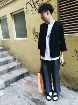 「HARE（ハレ）のアイテム」を使った、cheungchikitさん（メンズ・173cm）の夏コーディネート