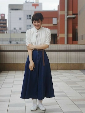 「革靴スニーカー」｜LB_AOYAMAさん（レディース・161cm）の春コーディネート