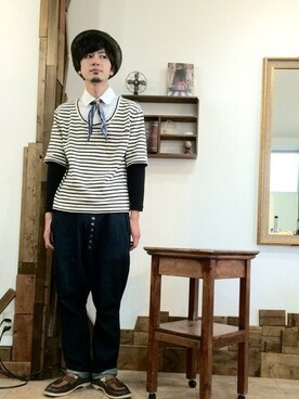 Tシャツ カットソーを使った 札幌 美容室 Zeen の人気ファッションコーディネート Wear