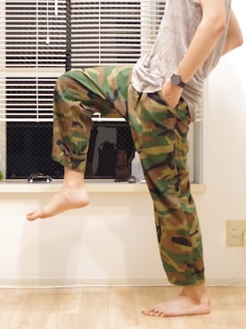 「アイテム（タンクトップ）」を使った、Yuto Ikedaさん（メンズ・173cm・20代）の夏コーディネート