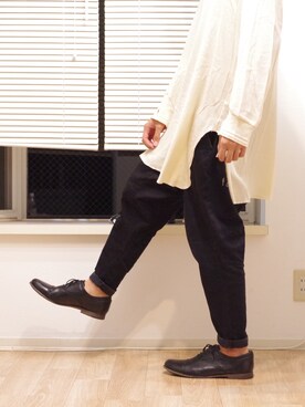 「SHAREEF（シャリーフ）のアイテム（パンツ）」を使った、Yuto Ikedaさん（メンズ・174cm）の夏コーディネート