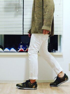 「WHITE LINE（ホワイトライン）のアイテム（トップス）」を使った、Yuto Ikedaさん（メンズ・174cm）の秋コーディネート