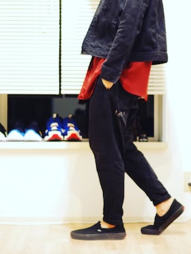 「SHAREEF（シャリーフ）のアイテム（ジャケット/アウター）」を使った、Yuto Ikedaさん（メンズ・174cm）の秋コーディネート