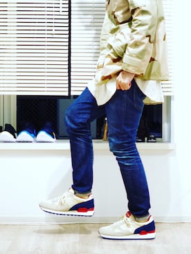 「Saucony（サッカニー）のアイテム」を使った、Yuto Ikedaさん（メンズ・174cm）の秋コーディネート