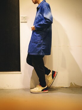 「SHAREEF（シャリーフ）のアイテム（パンツ）」を使った、Yuto Ikedaさん（メンズ・174cm）の秋コーディネート