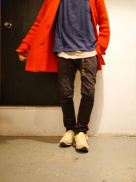 「WHITE LINE（ホワイトライン）のアイテム（トップス）」を使った、Yuto Ikedaさん（メンズ・174cm）の秋コーディネート