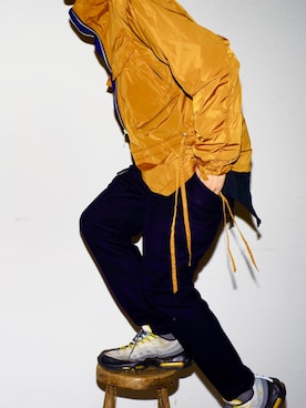 「アイテム（マウンテンパーカー）」を使った、Yuto Ikedaさん（メンズ・174cm）の冬コーディネート