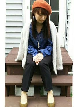 「a.v.v（アーヴェヴェ）のアイテム」を使った、a.y.aさん（レディース・157cm）の秋コーディネート
