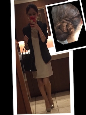 「PRADA（プラダ）のアイテム（Handbag、ブラック系）」を使った、anderさん（レディース・158cm）の秋コーディネート