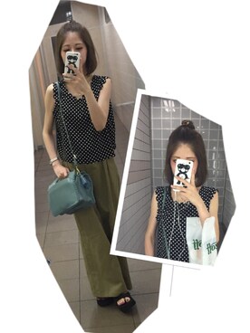 「Teva（テバ）のアイテム（Sandals、ブラック系）」を使った、anderさん（レディース・158cm）の夏コーディネート