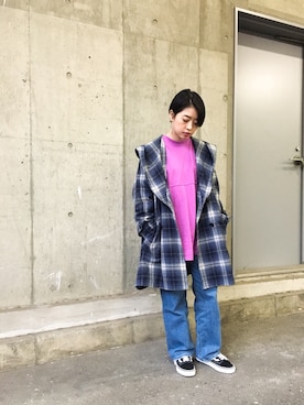 「tiit（ティート）のアイテム」を使った、mamiさん（レディース・157cm）の冬コーディネート