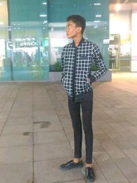 「JAXON（ジャクソン）のアイテム」を使った、E U S O F Eさん（メンズ・170cm）の春コーディネート