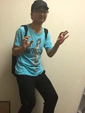 「Marc by Marc Jacobs（マークバイマークジェイコブス）のアイテム（Tシャツ/カットソー）」を使った、tanaka yuyaさん（メンズ・176cm）の秋コーディネート