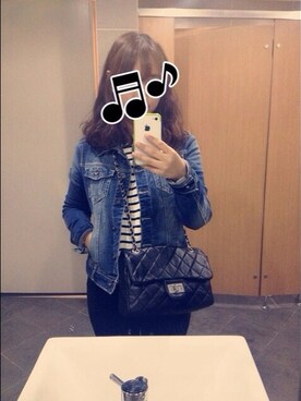「stradivarius（ストラディバリウス）のアイテム（デニムジャケット）」を使った、valueさん（レディース・158cm）の夏コーディネート