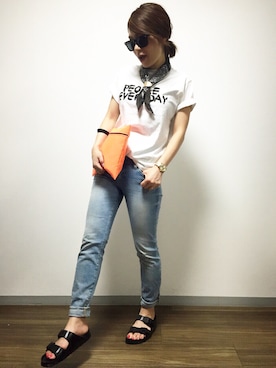 「服バカ」｜「アイテム（財布/小物）」を使った、kanaさん（レディース・154cm）の夏コーディネート