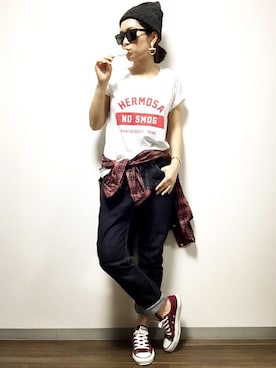 kanaさん（レディース・154cm）の夏コーディネート