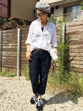 「Samudra（サムドラ）のアイテム」を使った、kanaさん（レディース・154cm）の秋コーディネート