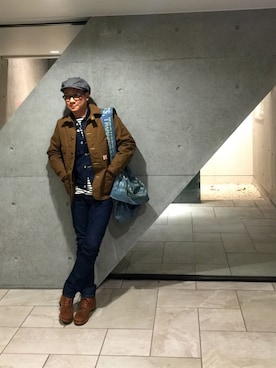 「RRL（ダブル アール エル）のアイテム（ブーツ）」を使った、88さん（メンズ・173cm）の秋コーディネート