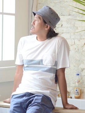 「BRIXTON（ブリクストン）のアイテム（キャップ）」を使った、UpstairsGenuineShopさん（メンズ・170cm）の春コーディネート